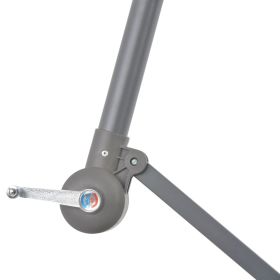 vidaXL Cantilever Garden Parasol with Aluminum Pole 118.1" Anthracite (Option: as picture)