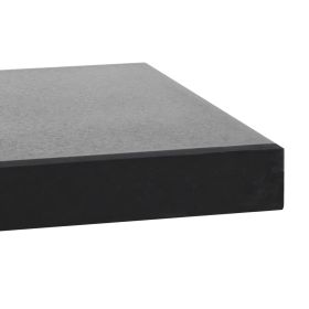 vidaXL Parasol Base Granite 20 kg Square Black (Option: as picture)
