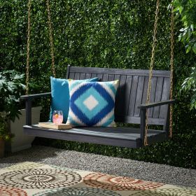 TAMBORA PORCH SWING (Color: Dark Gray, material: Wood+Metal)