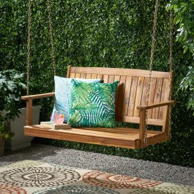 TAMBORA PORCH SWING (Color: Teak, material: Wood+Metal)